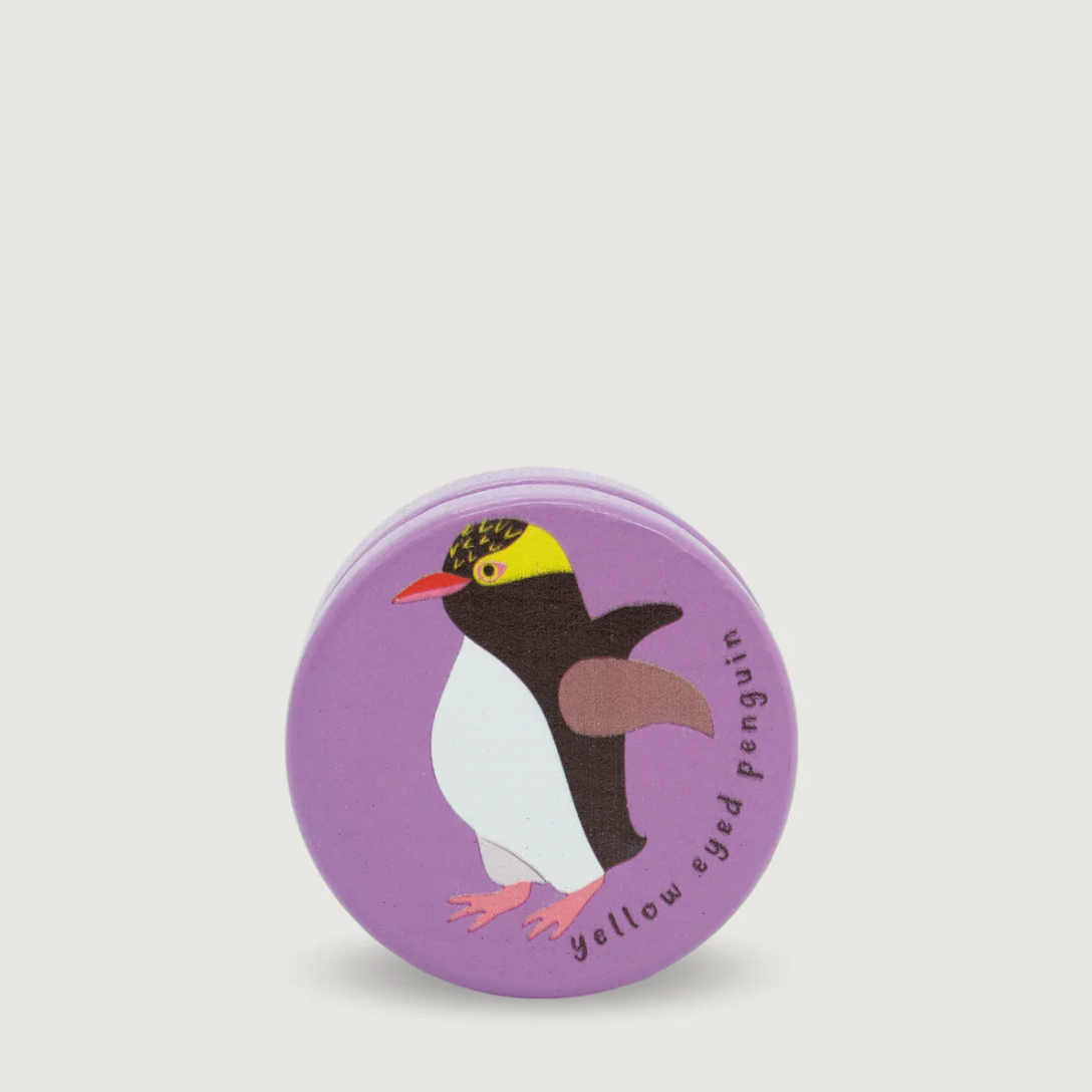 Moana Road Wooden Yoyo available at Bear & Moo | Hoiho Yellow Eyed Penguin