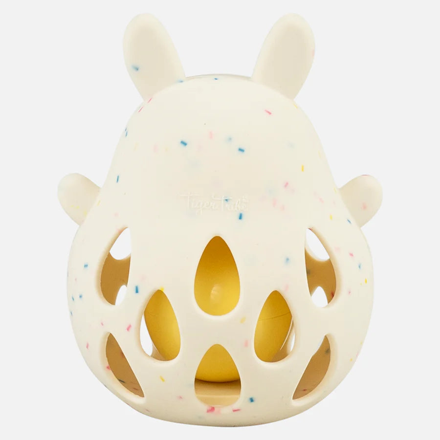 Tiger Tribe Silicone Bunny Rattle available at Bear & Moo