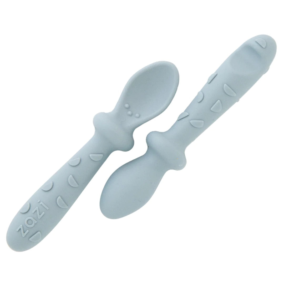 Zazi Clever Spoons Sky | 2 Pack available at Bear & Moo