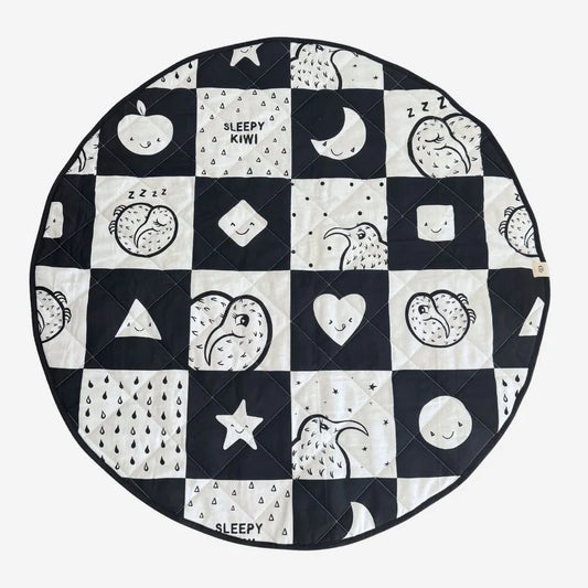 Sleepy Kiwi Quilted Playmat