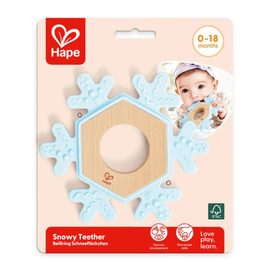 Hape Snowy Teether available at Bear & Moo