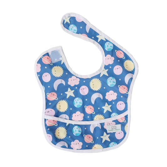 Classic Bib made with waterproof PUL material from Bear & Moo