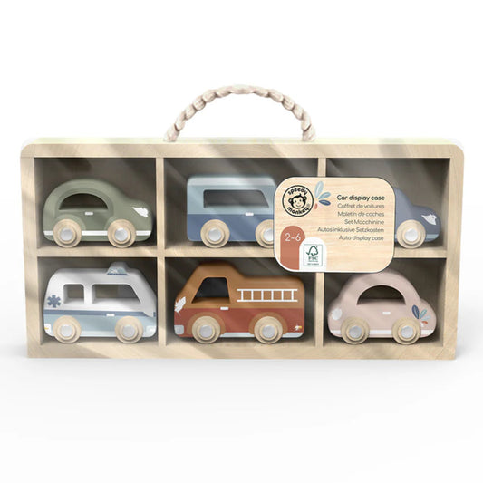 Speedy Monkey Cars Display Case available at Bear & Moo