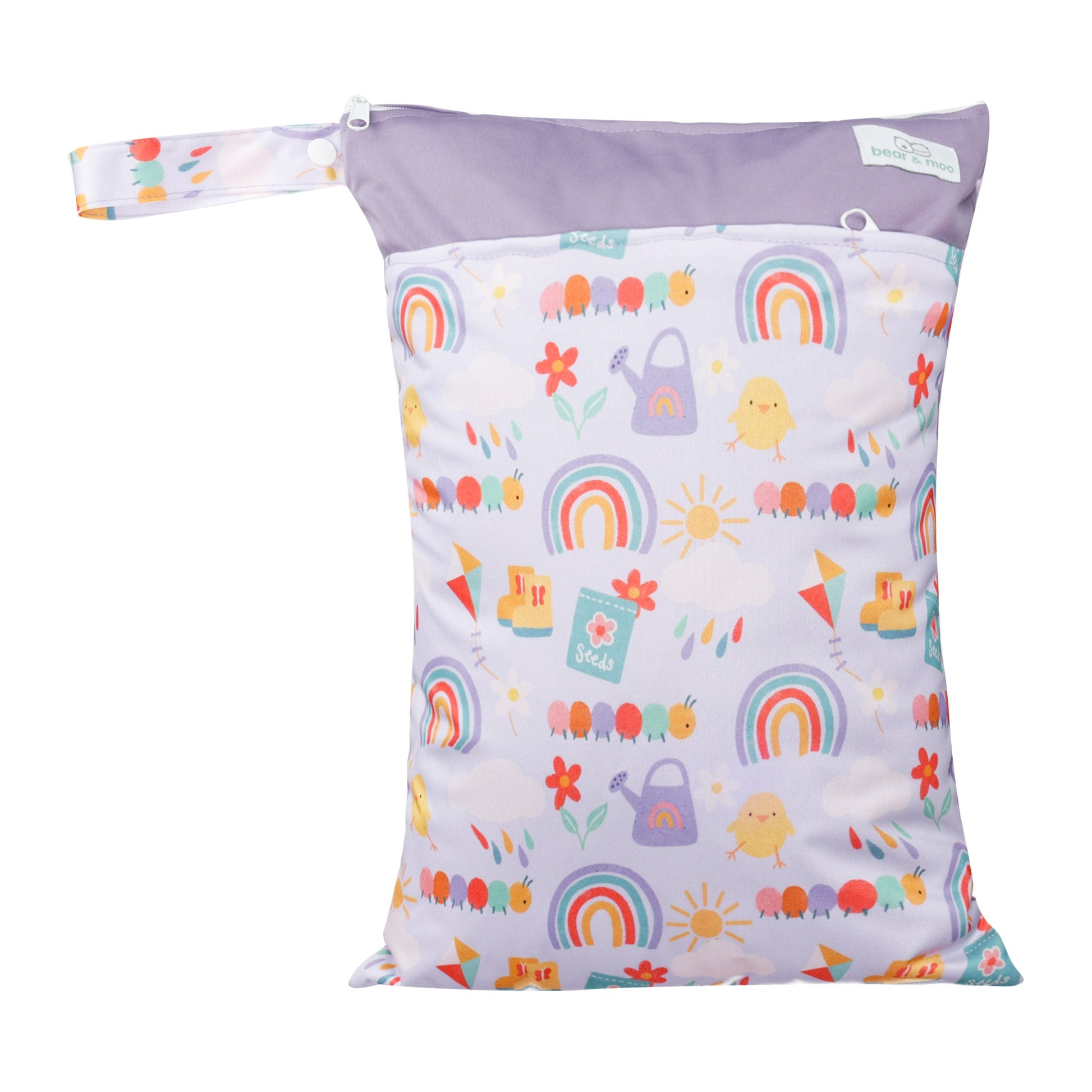 Bear & Moo Large Wet Bag | Spring Garden