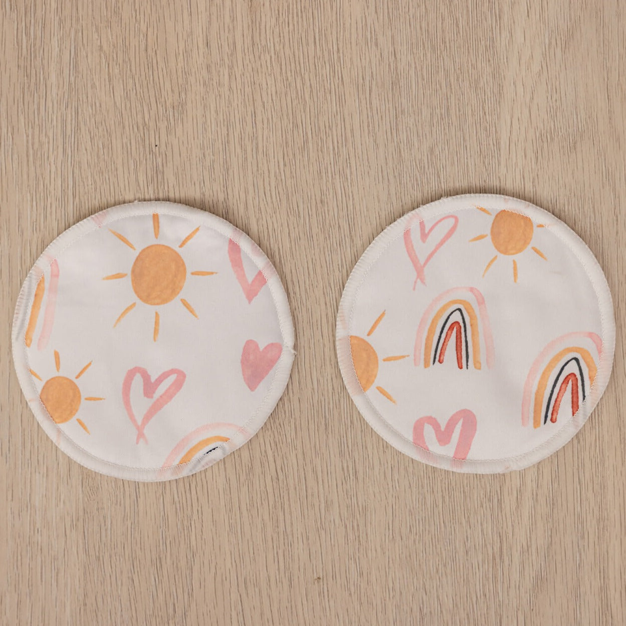 Bear & Moo Reusable Breast Pads in Sunny Days