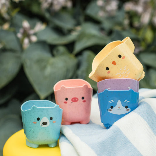 Tiger Tribe Pour & Play | Animal Cups available at Bear & Moo