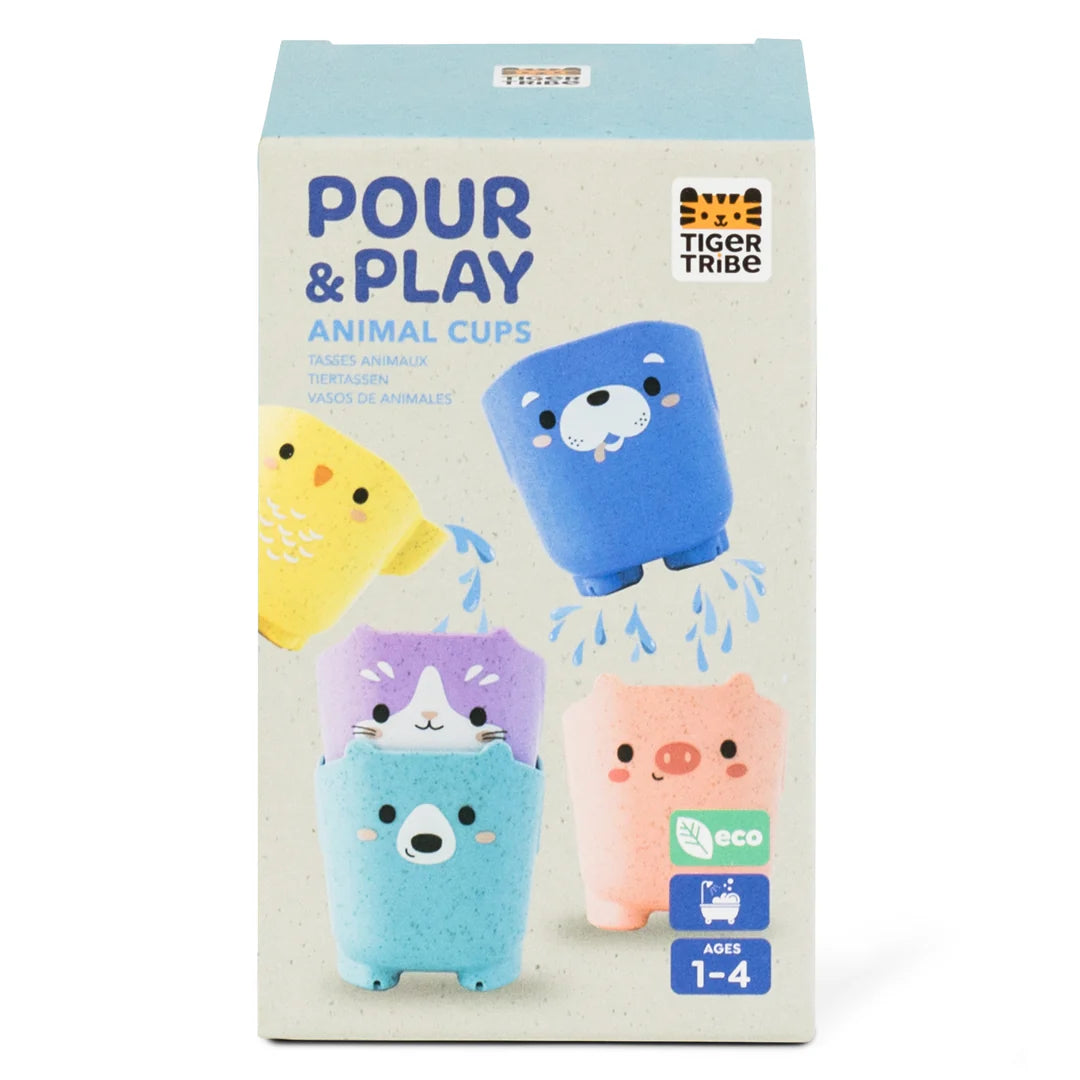 Tiger Tribe Pour & Play | Animal Cups available at Bear & Moo