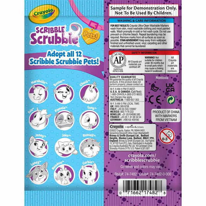 Crayola Scribble Scrubbie Pets available at Bear & Moo