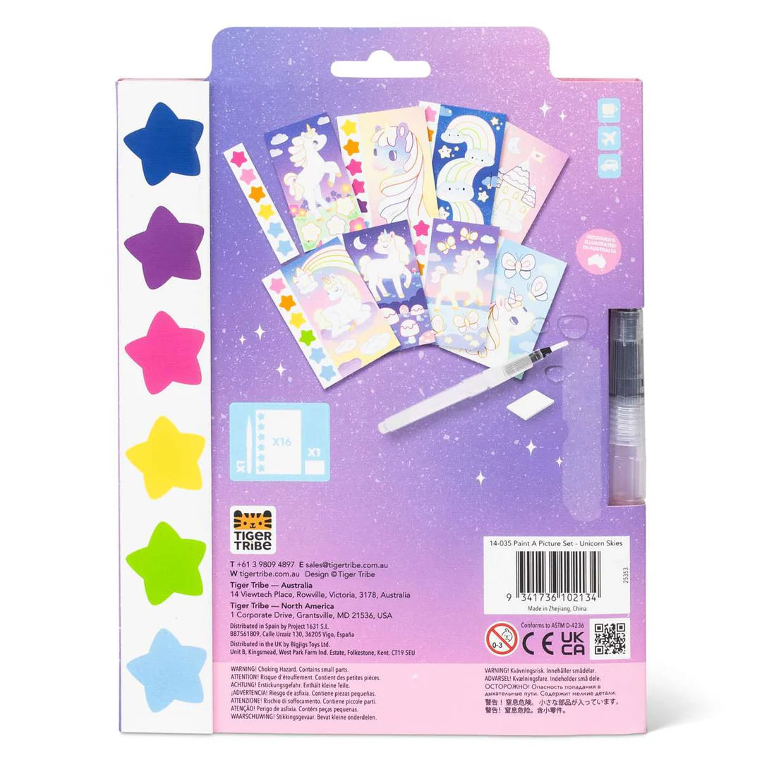 Tiger Tribe Paint A Picture Set | Unicorn Skies available at Bear & Moo