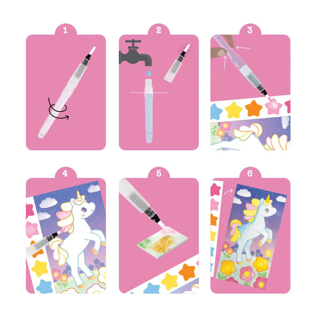 Tiger Tribe Paint A Picture Set | Unicorn Skies available at Bear & Moo
