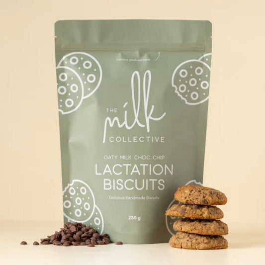 The Milk Collective Lactation Biscuit Oaty Milk Choc Chip available at Bear & Moo