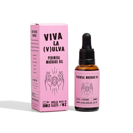 Viva la Vulva Perineal Massage Oil available at Bear & Moo