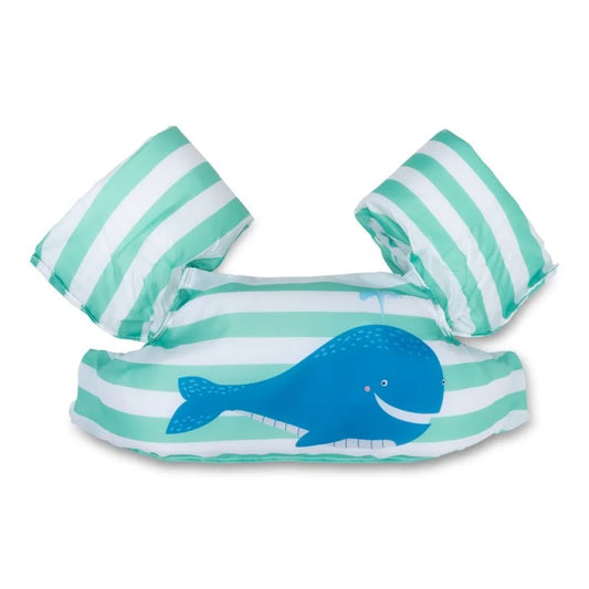 Swim Essentials Puddle Jumper Swim Vest | Whaley Green/Blue available at Bear & Moo