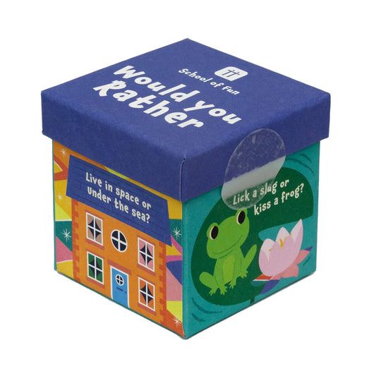 You Monkey School of Fun Would You Rather Trivia Box available at Bear & Moo