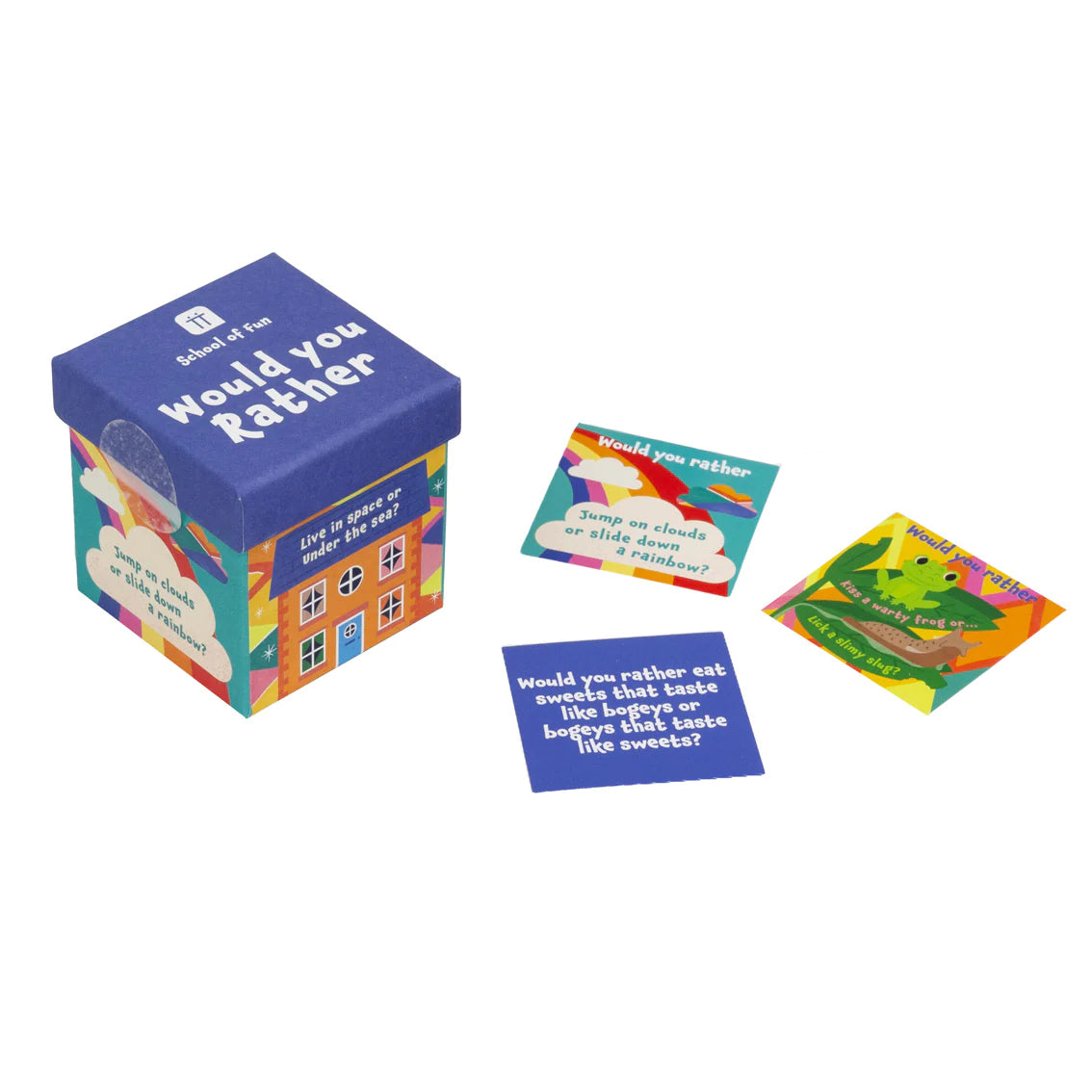 You Monkey School of Fun Would You Rather Trivia Box available at Bear & Moo