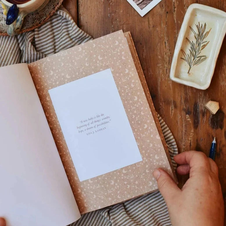 Write To Me Baby Tracker Journal available at Bear & Moo