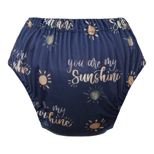 Bear & Moo Reusable Training Nappy in You are my Sunshine