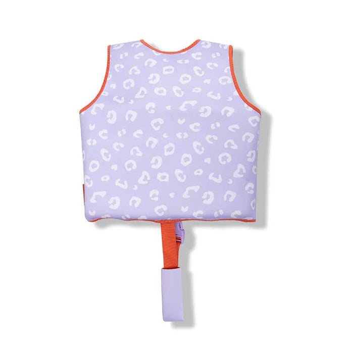 Swim Essentials Kids Swimming Vest | Lilac Leopard available at Bear & Moo