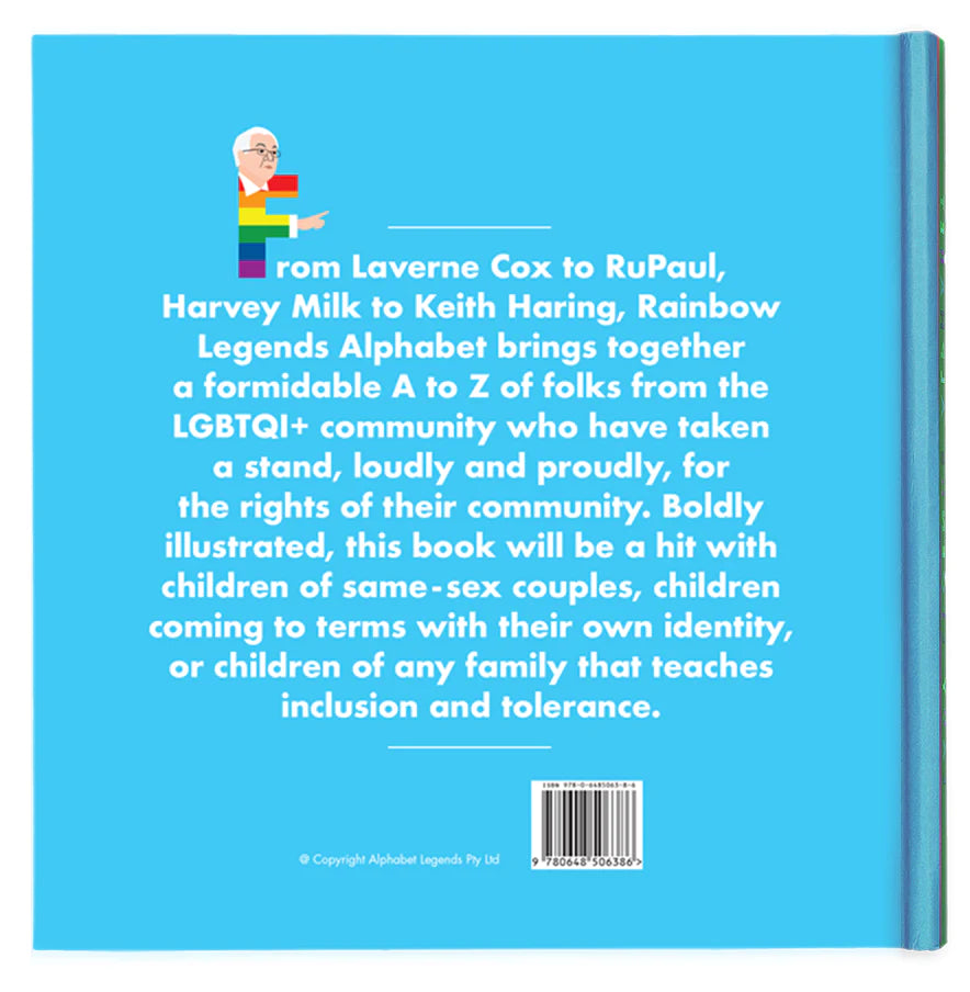 Rainbow Legends Alphabet Book from Alphabet Legends available at Bear & Moo