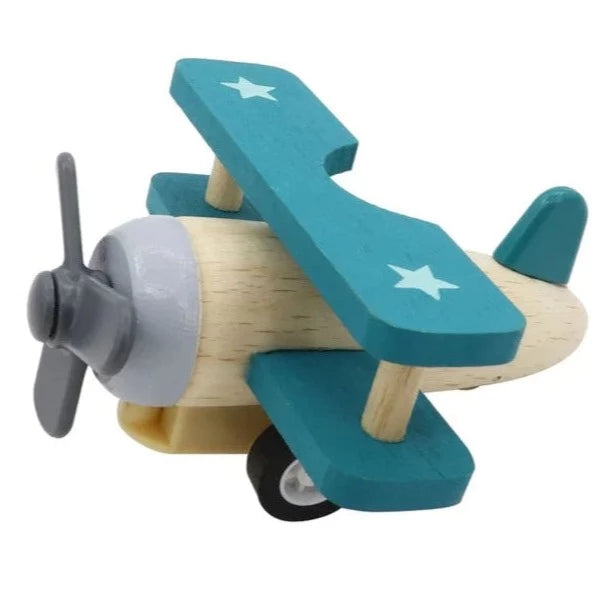 Wooden Pull-Back Plane | Allen Trading Wooden Toys available at Bear & Moo