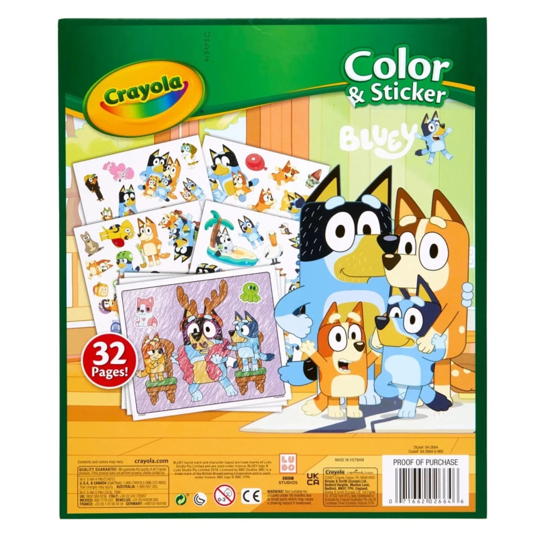 Crayola Colour & Sticker Activity Set | Bluey available at Bear & Moo