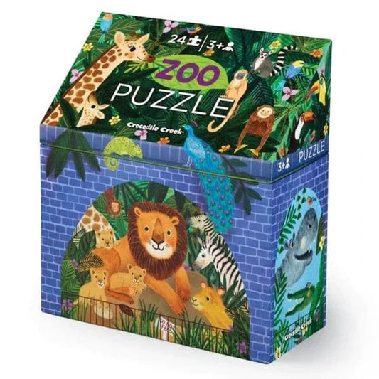 Crocodile Creek Zoo 24 Piece Puzzle available at Bear & Moo