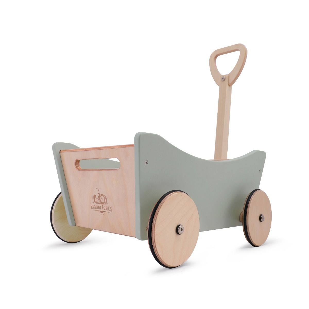 Kinderfeets Pull Wagon | Wooden Toy Wagon and Walker available at Bear & Moo