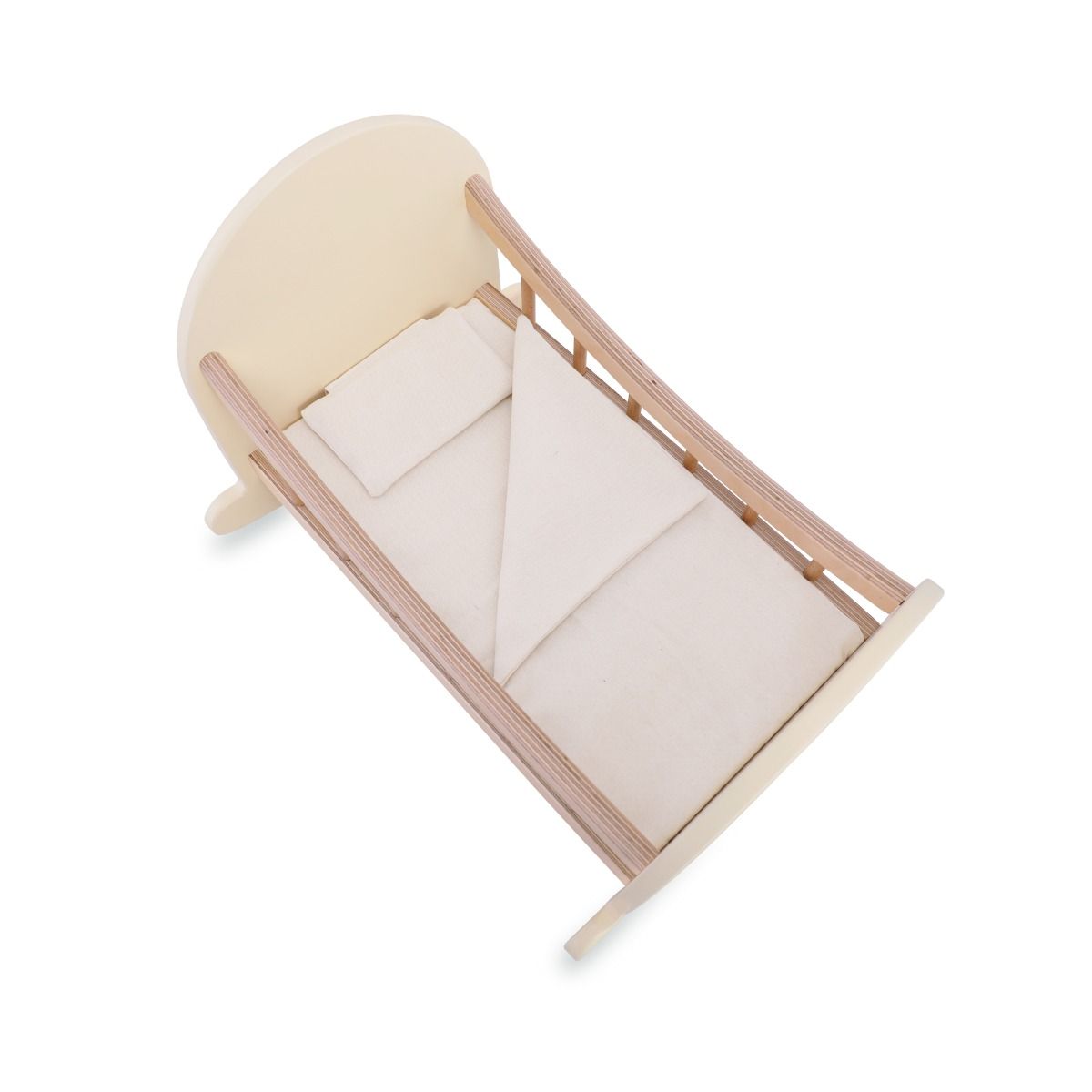 Kinderfeets Dolls Crib | Wooden Doll Crib available at Bear & Moo