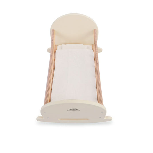 Kinderfeets Dolls Crib | Wooden Doll Crib available at Bear & Moo