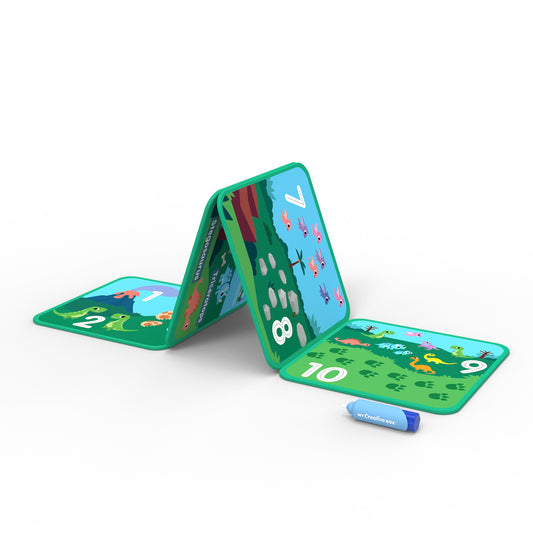 My Creative Box Magic Water Painting Set | Dinosaur Magic, fold-out painting book