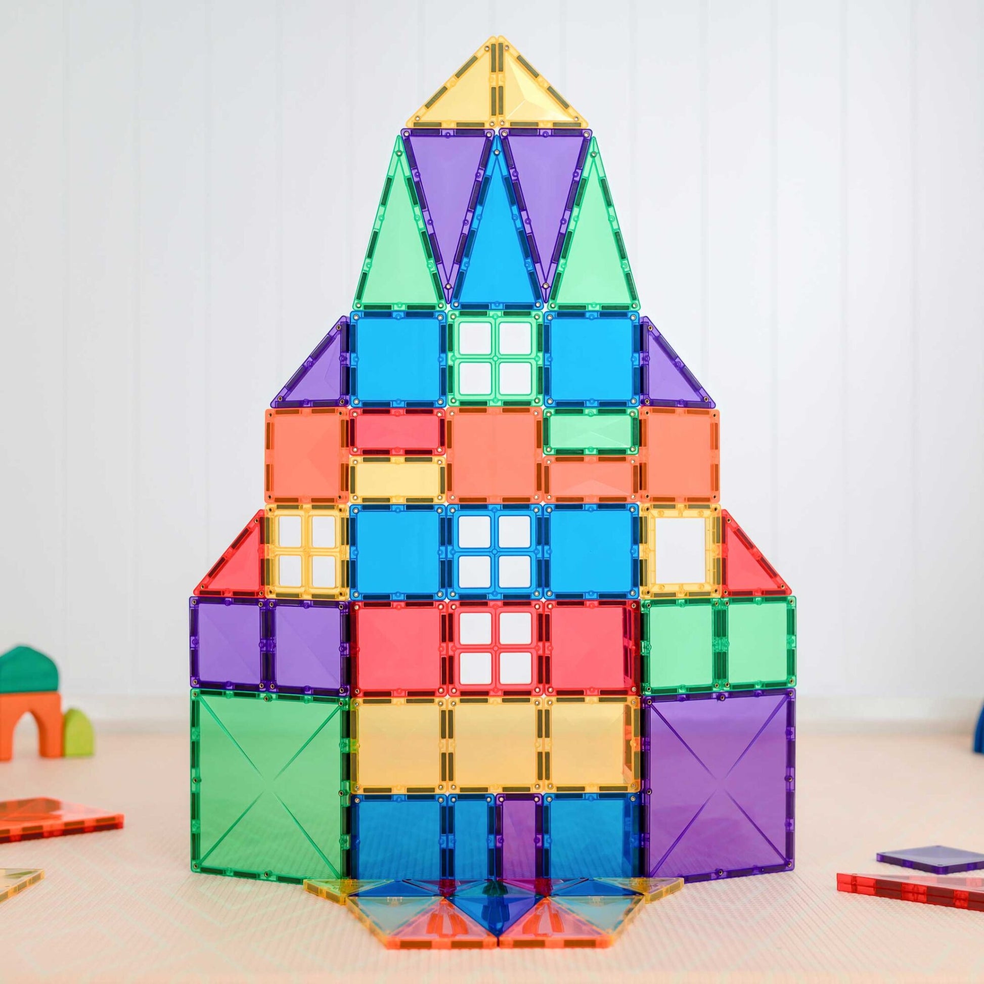 Connetix Tiles | 102 Piece Rainbow Creative Pack available at Bear & Moo