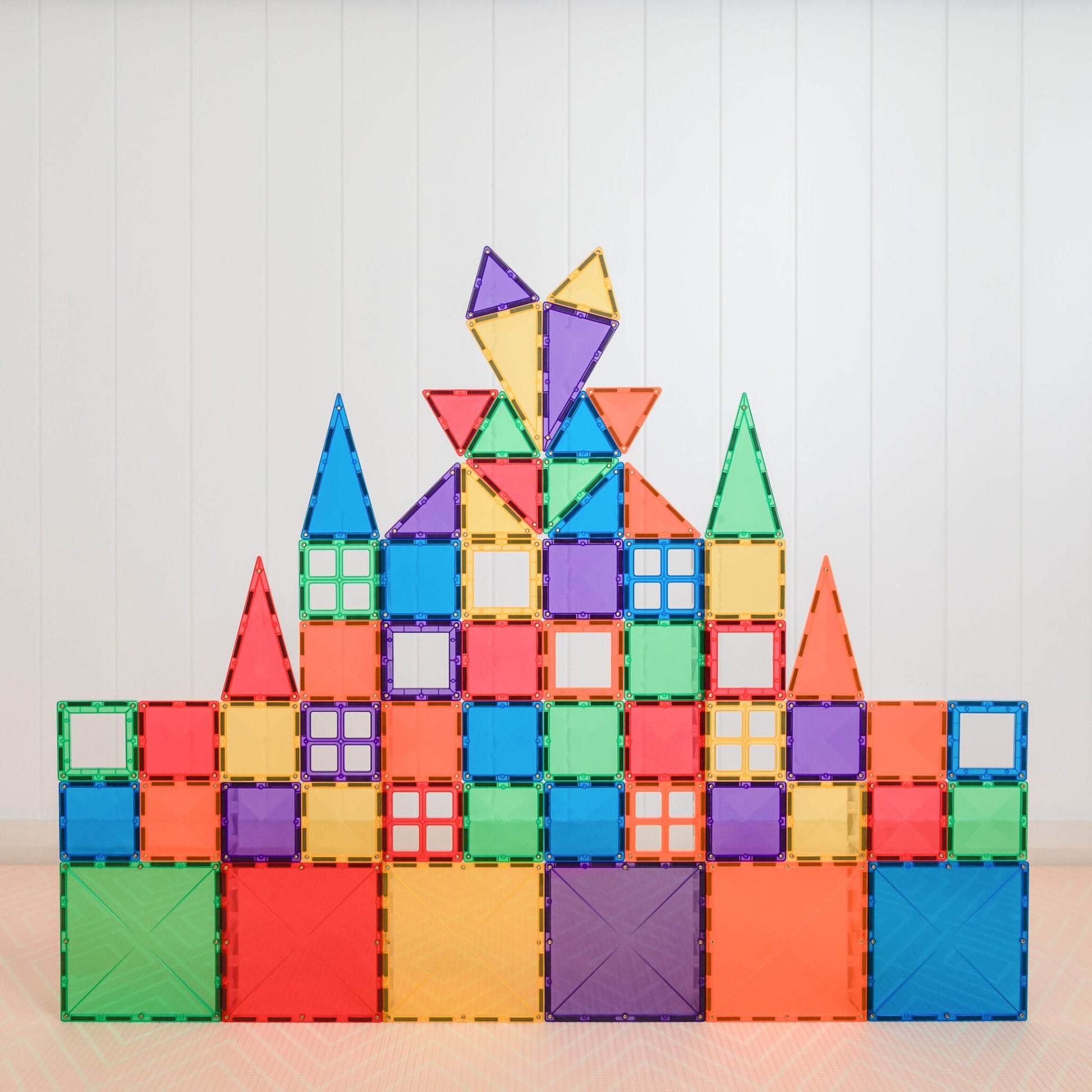 Connetix Tiles | 60 Piece Rainbow Starter Pack available at Bear & Moo