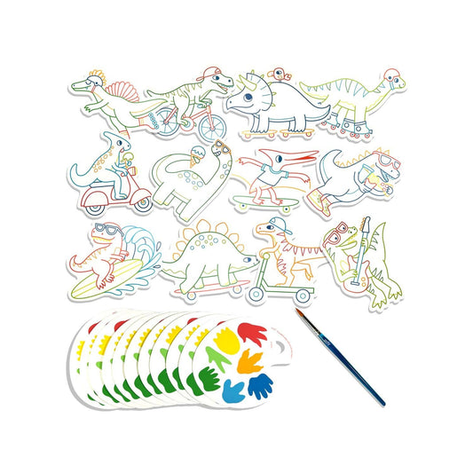 Playful Painters Easy Watercolour Painting Kit | Chills & Thrills Dinos