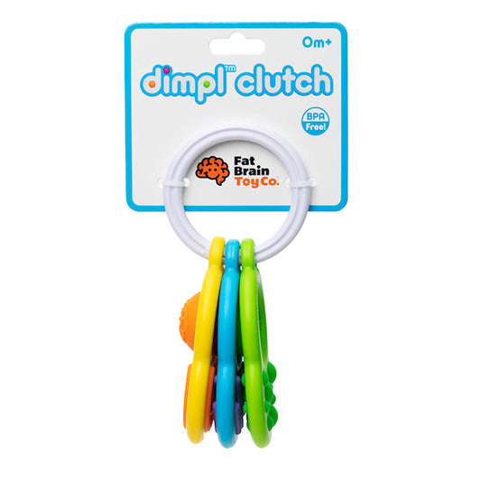 Fat Brain Toy Co Dimpl Clutch available at Bear & Moo | Teething Toy