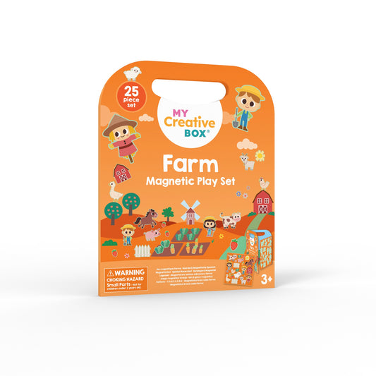 My Creative Box Farm Magnetic Play Set, front of set
