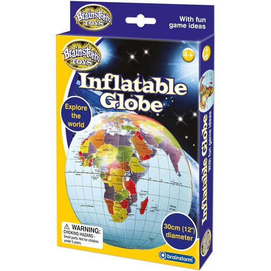 Brainstorm Toys Inflatable Globe | 30cm available at Bear & Moo 