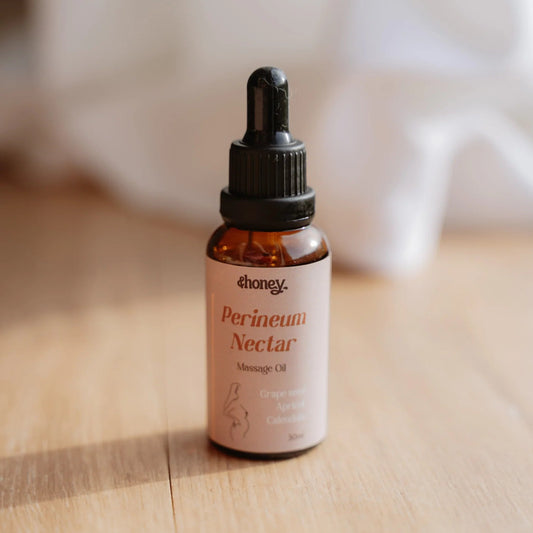&Honey Perineum Nectar | Perineal Massage + Bump Oil available at Bear & Moo