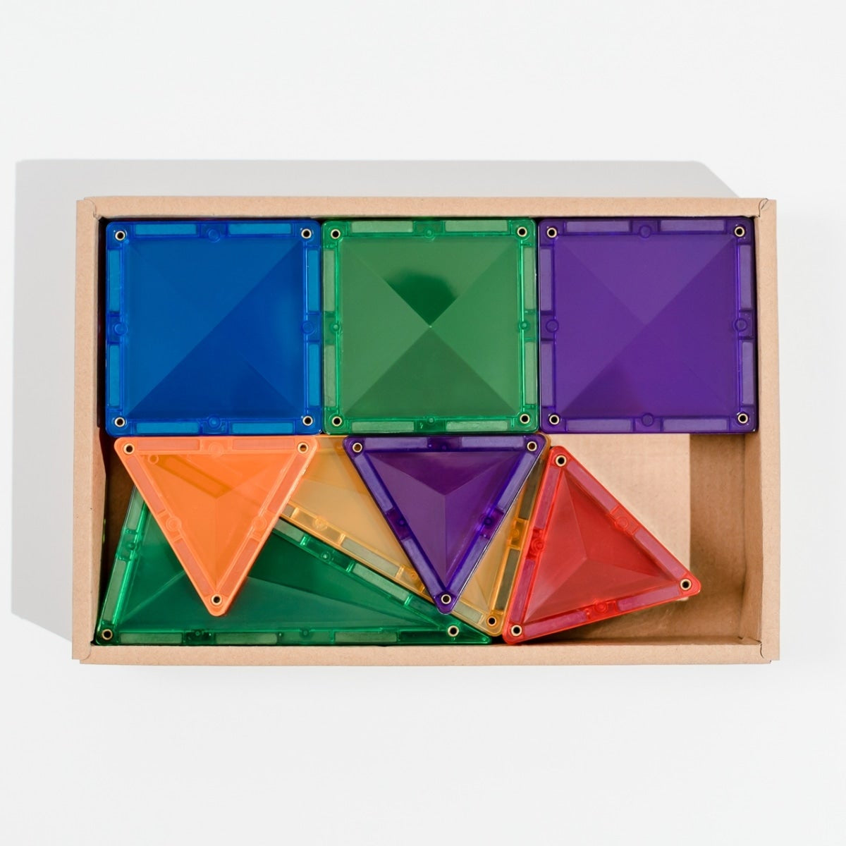 CONNETIX Magnetic Tiles | 24 Piece Mini Rainbow Pack available at Bear & Moo