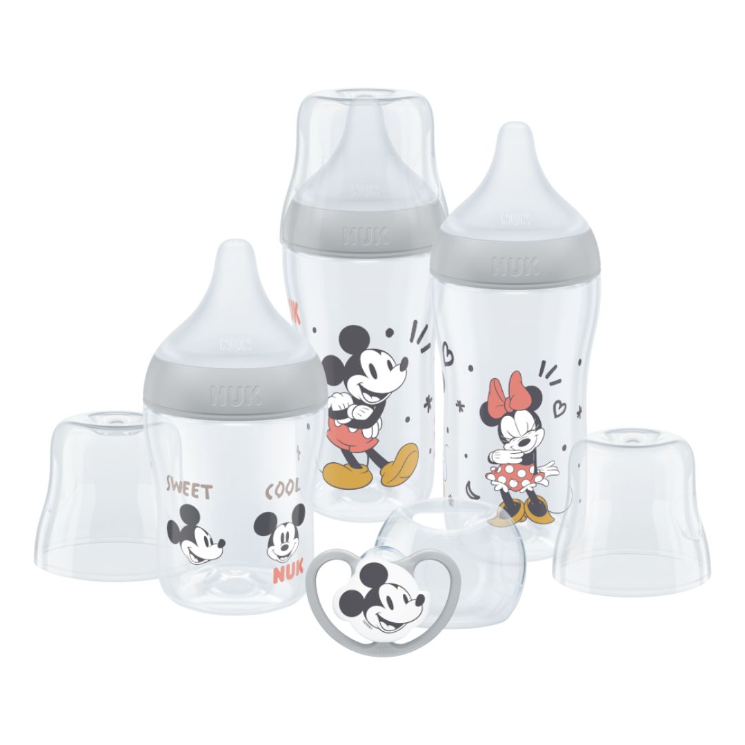NUK Perfect Match Set | Mickey Mouse Baby Bottles available at Bear & Moo