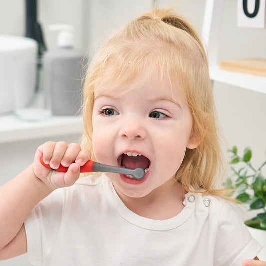 Mombella Silicone Baby Training Toothbrush available at Bear & Moo