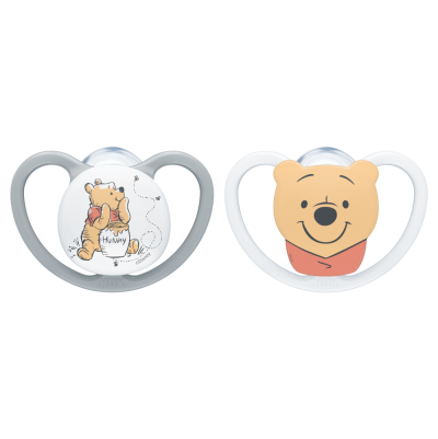 NUK Disney Winnie the Pooh Space Silicone Soother available at Bear & Moo
