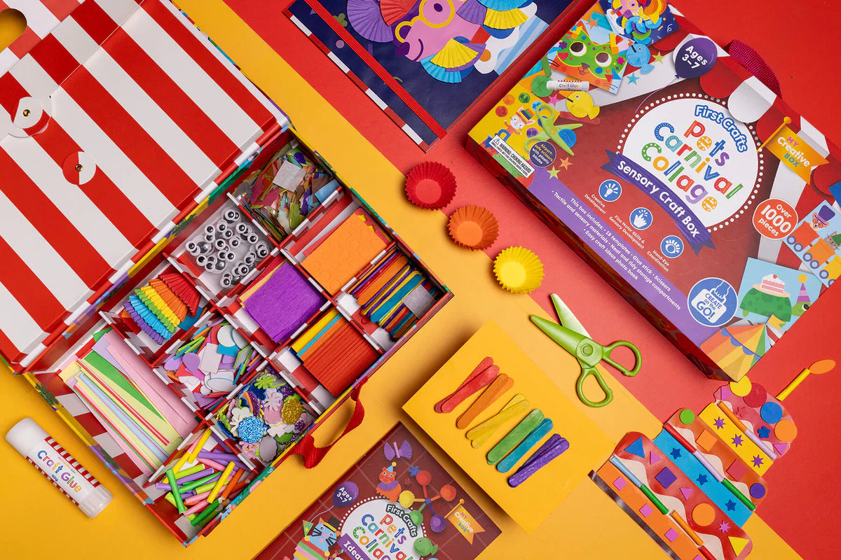 My Creative Box Pets Carnival Collage Sensory Craft Box available at Bear & Moo