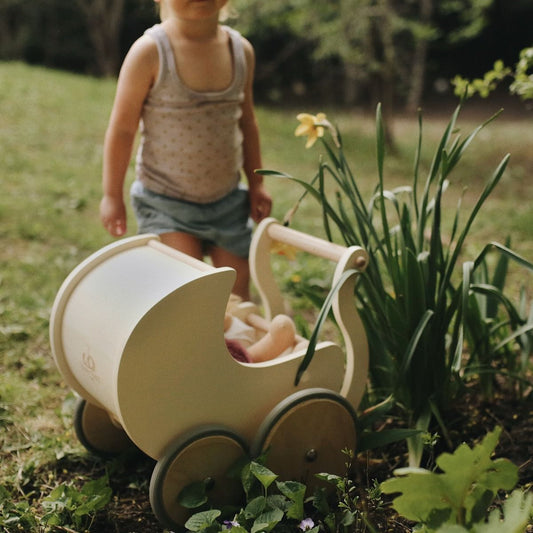 Kinderfeets Petit Pram | Wooden Toy Prams & Walkers available at Bear & Moo