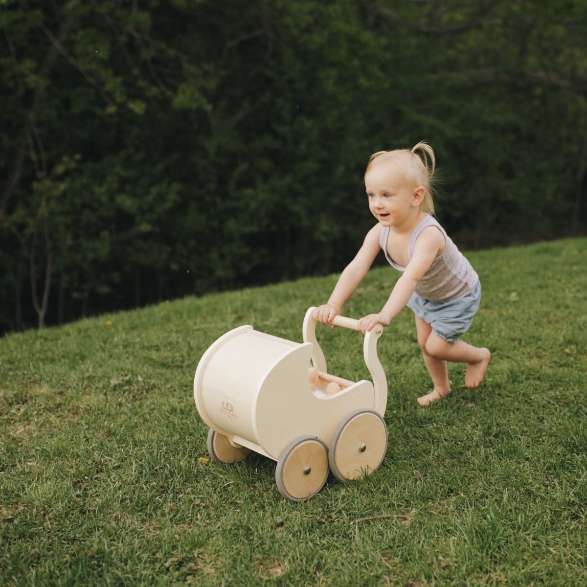 Kinderfeets Petit Pram | Wooden Toy Prams & Walkers available at Bear & Moo