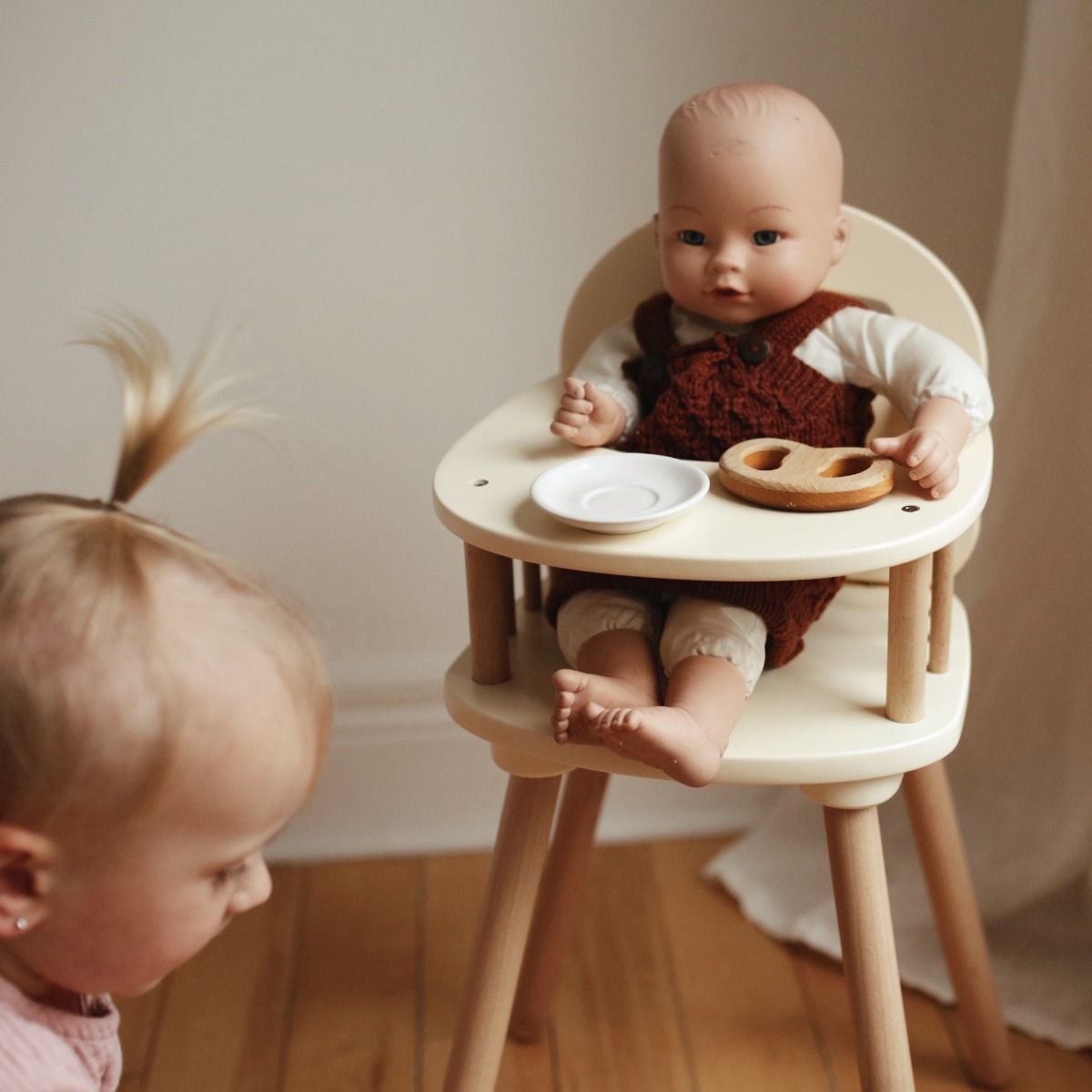 Kinderfeets Dolls High Chair available at Bear & Moo