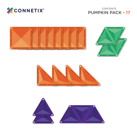 CONNETIX | 17 Piece Halloween Pumpkin Pack