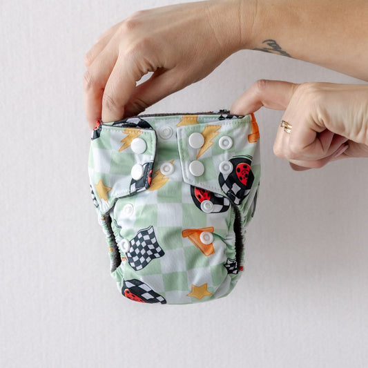 Ready, Set, Race Newborn Nappy