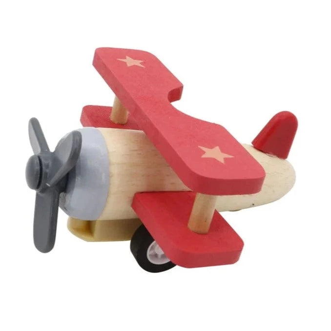 Wooden Pull-Back Plane | Allen Trading Wooden Toys available at Bear & Moo