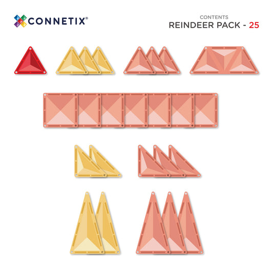 CONNETIX | 25 Piece Christmas Reindeer Pack