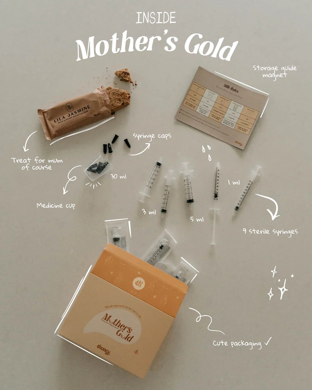 &Honey Mother's Gold | Colostrum Collection Kit available at Bear & Moo